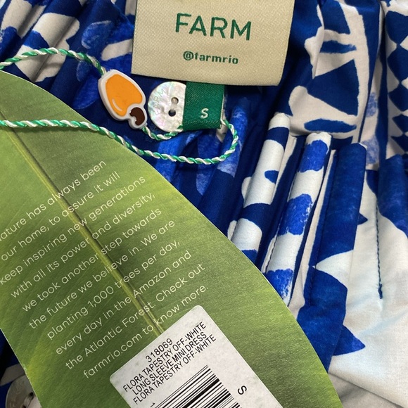 NWT FARM Rio Flora Tapestry Dress Size S - Picture 7 of 9